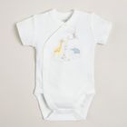 Cool Club, Body cu maneca scurta pentru bebelusi, ecru, set, 2 buc.