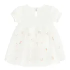 Cool Club, Body-rochie cu maneca scurta pentru fete, alb