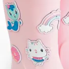 Cool Club, Cizme de cauciuc pentru fete, roz, talpa Barefoot, imprimeu Gabby's Dollhouse