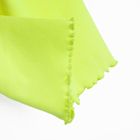 Cool Club, Colanti scurti pentru fete, din tricot striat, verde lime fluo