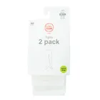 Cool Club, Dresuri pentru fete, alb, microfibra, 60 DEN, set, 2 buc.