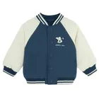 Cool Club, Geaca de baseball cu gluga pentru baieti, cu capse, albastru