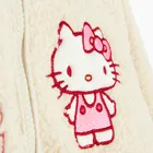 Cool Club, Geaca pentru fete, cu fermoar, ecru, imprimeu Hello Kitty