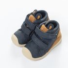 Cool Club, Ghete pentru baieti, bleumarin, model ursulet, brant din piele, talpa Bio-Fit