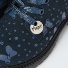Cool Club, Ghete pentru fete, bleumarin, brant din piele, imprimeu Minnie Mouse