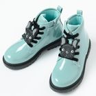 Cool Club, Ghete pentru fete, verde menta, imprimeu buldog, brant din piele