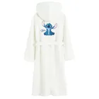 Cool Club, Halat de baie cu gluga pentru fete, alb, imprimeu Lilo si Stitch