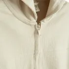 Cool Club, Hanorac cu gluga pentru baieti, cu fermoar, baggy, bej