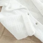 Cool Club, Hanorac cu gluga pentru bebelusi, bumbac organic, alb