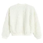 Cool Club, Hanorac pentru fete, cu fermoar, alb