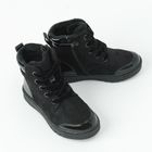 Cool Club, Pantofi pentru fete, parfumati, negru, caldurosi, brant din piele