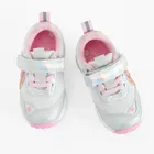 Cool Club, Pantofi sport pentru fete, argintiu, talpa cu leduri, imprimeu Paw Patrol