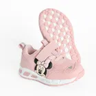 Cool Club, Pantofi sport pentru fete, roz, talpa cu leduri, imprimeu Minnie Mouse