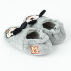 Cool Club, Papuci de casa pentru baieti, gri, imprimeu Mickey Mouse