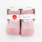 Cool Club, Papuci de casa tip soseta pentru fete, roz, imprimeu iepurasi