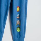 Cool Club, Pijama pentru baieti, alb-albastru, imprimeu Marvel Super Heroes