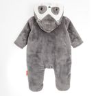 Cool Club, Pijama tip salopeta calduroasa pentru copii, gri, Fisher-Price