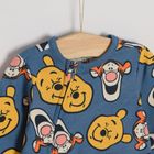 Cool Club, Pijama tip salopeta pentru baieti, albastru, imprimeu Winnie the Pooh, set, 2 buc.