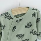 Cool Club, Pijama tip salopeta pentru baieti, albastru, verde, imprimeu Lion King, set 2 buc.