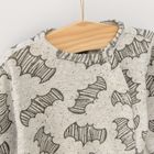 Cool Club, Pijama tip salopeta pentru baieti, galben mustar, gri, imprimeu Batman, set 2 buc.