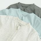 Cool Club, Pijama tip salopeta pentru baieti, gri, albastru, set, 3 buc.