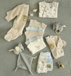 Cool Club, Pijama tip salopeta pentru bebelusi, bumbac organic, bej