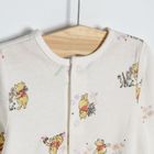 Cool Club, Pijama tip salopeta pentru fete, alb, roz, galben, imprimeu Winnie the Pooh, set, 3 buc.