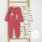 Cool Club, Pijama tip salopeta pentru fete, mix, imprimeu Disney, set, 2 buc.