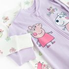 Cool Club, Pijama tip salopeta pentru fete, mix, set, 2 buc., imprimeu Peppa Pig