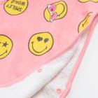 Cool Club, Prosop tip poncho cu gluga pentru fete, roz, imprimeu SmileyWorld