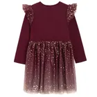 Cool Club, Rochie cu maneca lunga pentru fete, claret