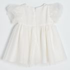 Cool Club, Rochie cu maneca scurta pentru fete, alb