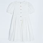 Cool Club, Rochie cu maneca scurta pentru fete, alb