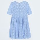 Cool Club, Rochie cu maneca scurta pentru fete, albastru deschis