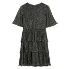 Cool Club, Rochie cu maneca scurta pentru fete, negru