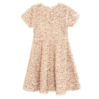 Cool Club, Rochie cu maneca scurta pentru fete, velur, auriu