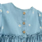 Cool Club, Rochie de blugi cu maneca scurta pentru fete, albastru