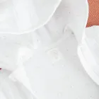 Cool Club, Salopeta cu gluga pentru bebelusi, muselina, alb