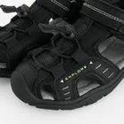 Cool Club, Sandale pentru baieti, brant din piele, negru