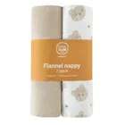 Cool Club, Scutece din flanela pentru bebelusi, 70-80 cm, mix, set, 2 buc.