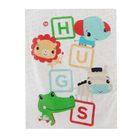 Cool Club, Set lenjerie pat fetite, 2 piese, alb, Fisher-Price, 135-100 cm