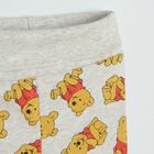 Cool Club, Set pentru baieti, Body cu maneca lunga, Pantaloni cu botosei, Esarfa, gri-galben, imprimeu Winnie the Pooh