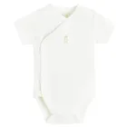 Cool Club, Set pentru baieti, Body cu maneca scurta, Pantaloni fara botosei, Caciula, alb