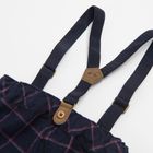 Cool Club, Set pentru baieti, Pantaloni cu bretele din material textil, bleumarin