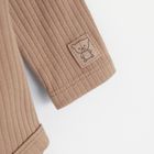 Cool Club, Set pentru bebelusi, Body cu maneca lunga, din tricot striat, Salopeta cu botosei, velur, mix