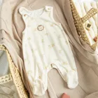 Cool Club, Set pentru bebelusi, Body cu maneca lunga, Salopeta cu botosei, velur, mix