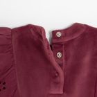 Cool Club, Set pentru fete, Bluza, Colanti, din tricot striat, velur, burgundia