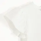 Cool Club, Set pentru fete, Bluza cu maneca scurta, Pantaloni din textil, wide, alb