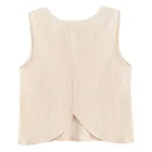 Cool Club, Set pentru fete, Bluza fara maneci, Pantaloni din textil, bej