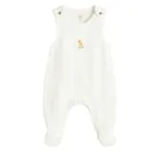 Cool Club, Set pentru fete, Body cu maneca lunga, Salopeta cu botosei, alb